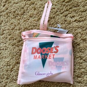 Doose’s Market foldable reusable tote bag NWT Gilmore Girls Holidays Made Here